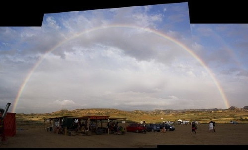 Rainbow over Nowhere 2008 - photo by Bongo Pedro