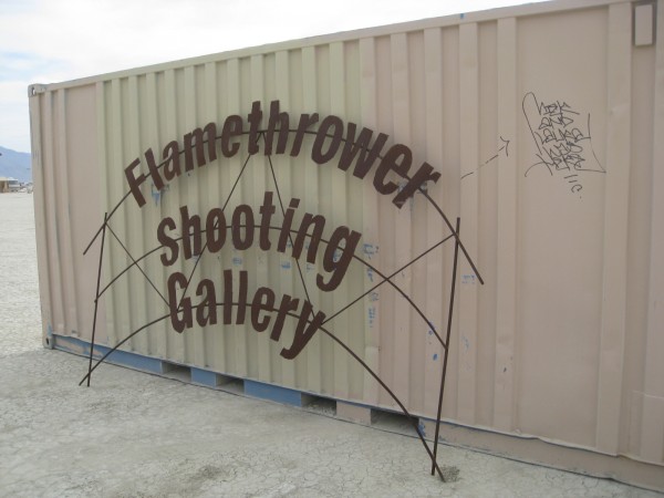 Flamethrower Shooting Gallery by Matisse Enze