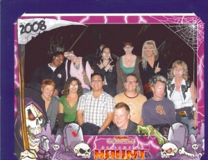Scanned photo from Great America's Halloween Haunt!  