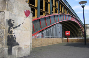 Banksy's Girl With Heart Balloon