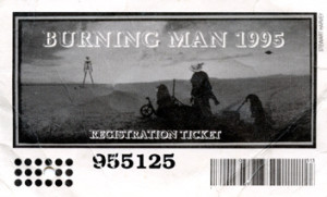 Burning Man 1995 Ticket