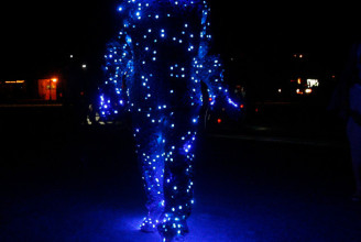 Lightsuit man, 2010 (photo by Rick Egan)
