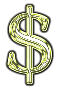 Dollar sign (reflective_metallic)