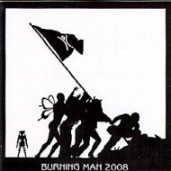 Burning Man sticker, 2008
