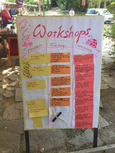 Workshop schedule at Spark