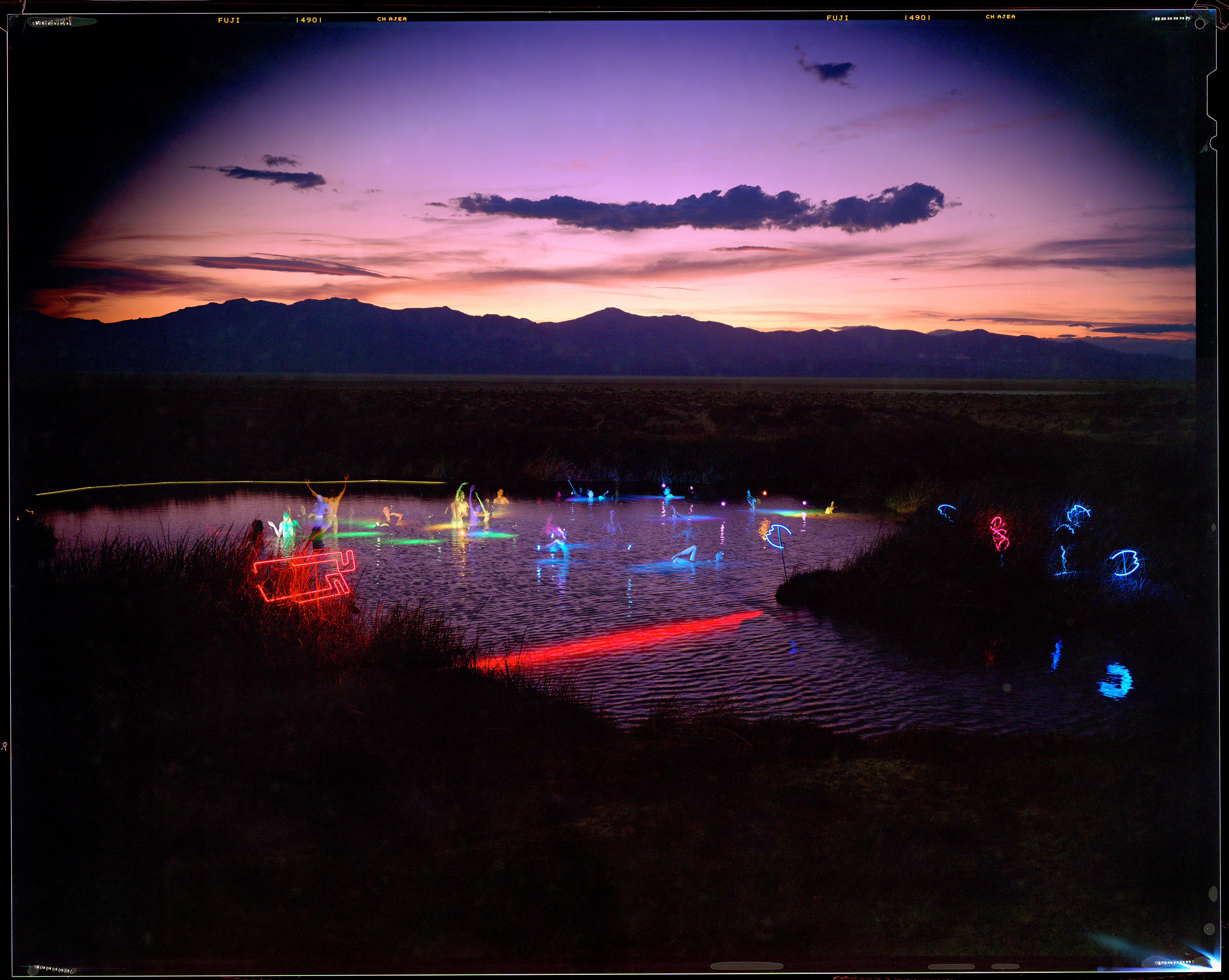 Black Rock Hot Springs-Blessed by Water Sprites and Submerged Neon-Commencing Desert Siteworks