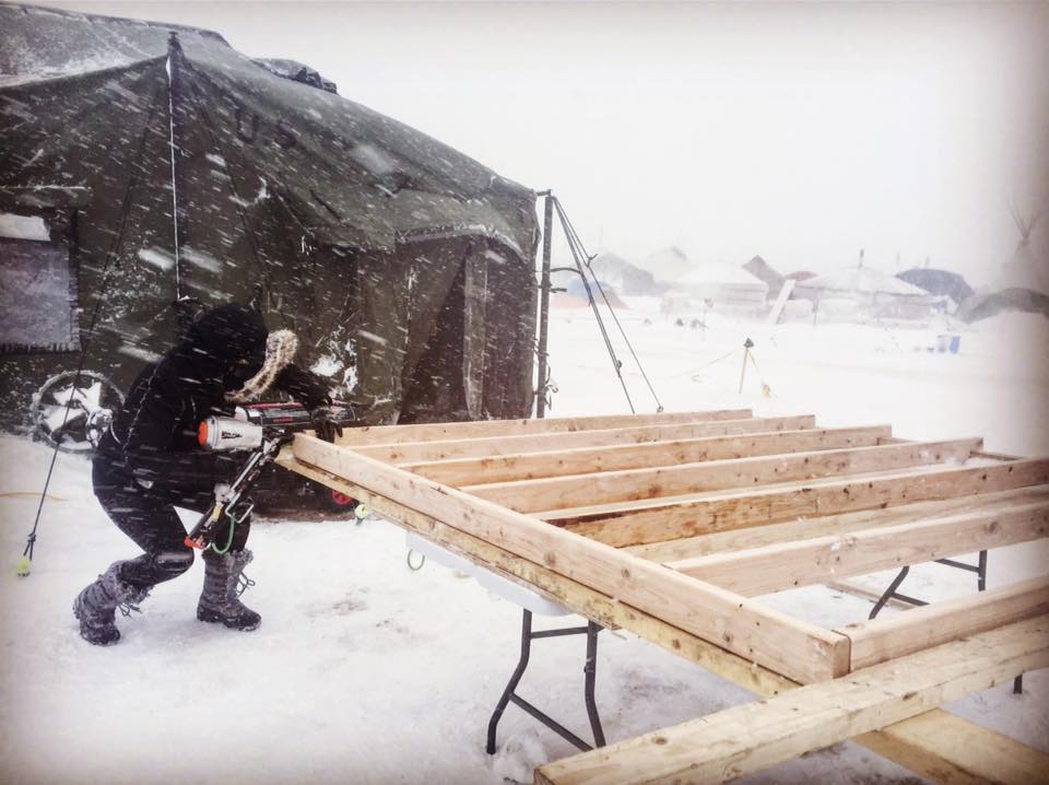 The Protectors Alliance team working through a 48-hour blizzard (Photo by Becca Dakini)