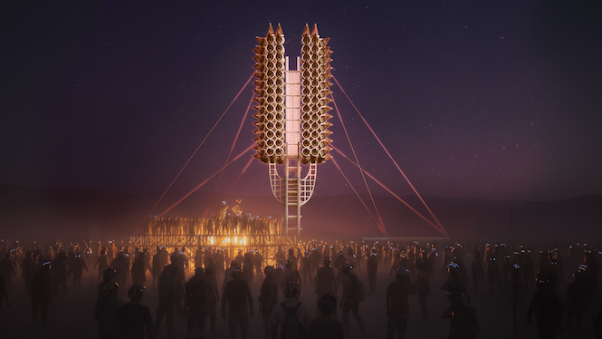 Axis Mundi- Resonant Spire by Sergei Konchekov