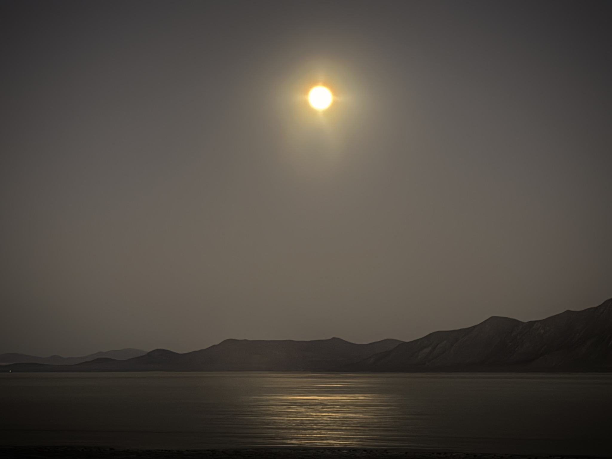 Super Harvest Moon 223,000 miles over the Black Rock Desert, NV, October 6, 2025