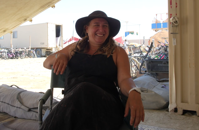 Kate Gage in Black Rock City