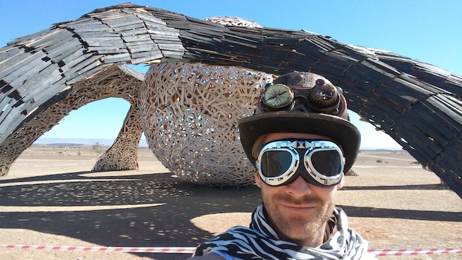 Bastiaan Den Braber at AfrikaBurn (Photo courtesy of Bastiaan Den Braber)