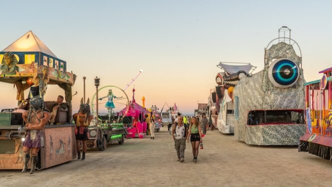 Mutant Vehicles await inspection for night lights and safety check (Photo by Dan Adams)