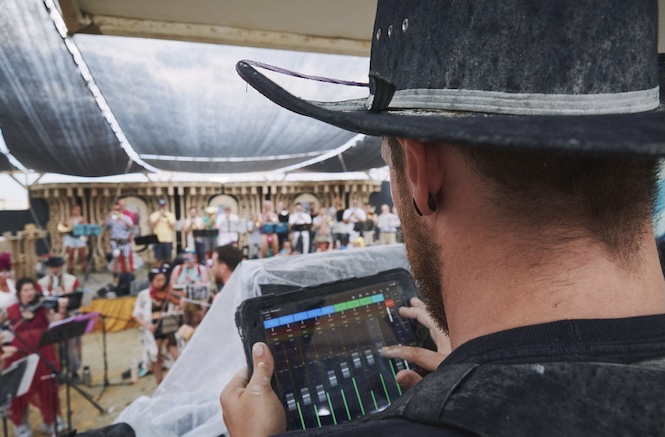 Beneath the Center Camp Canopy