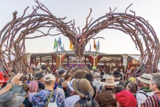The Center Camp Canopy opens in Black Rock City