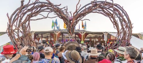 The Center Camp Canopy opens in Black Rock City