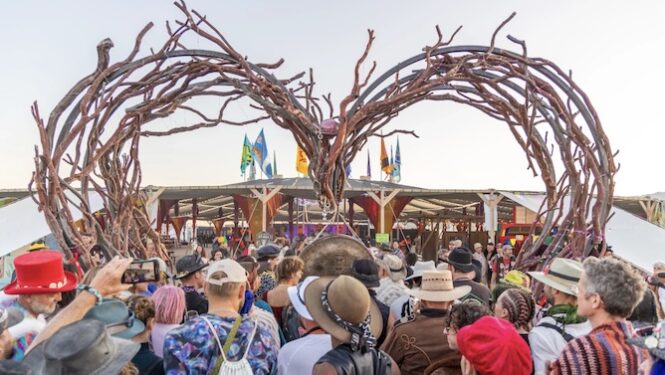 The Center Camp Canopy opens in Black Rock City