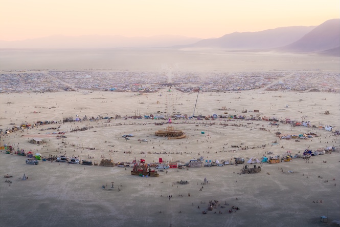 Black Rock City 2025 aerial photo by Jamen Percy